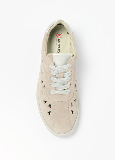 Derbies à lacets cuir largeur confort perforées Gris