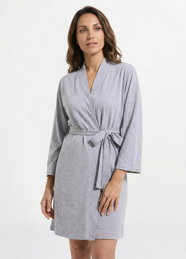 Ensemble Nuisette + peignoir Gris
