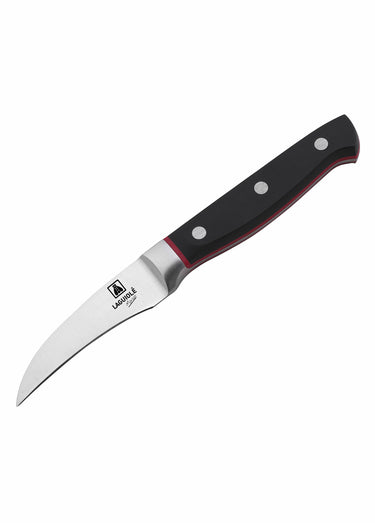 Couteau bec d'oiseau acier 19,5cm Market Noir/Rouge