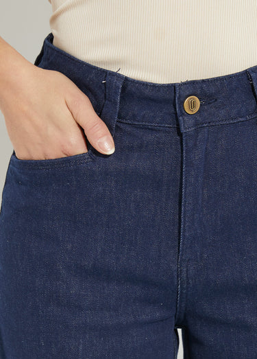 Jean large 5 poches, spécial PETITE Brut