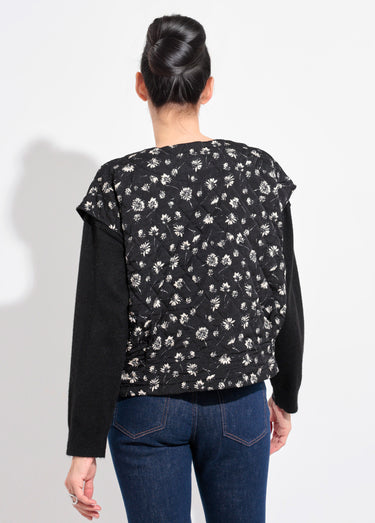 Gilet sans manches matelassé surpiqûres Noir