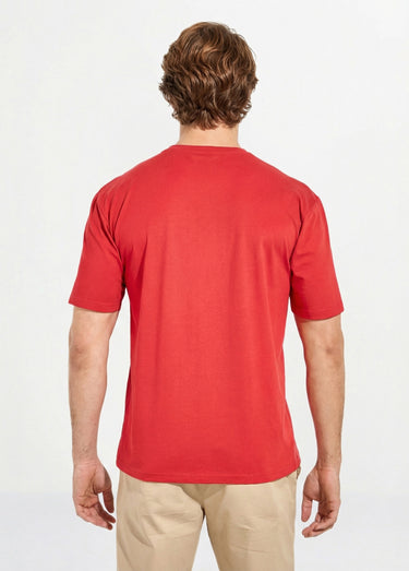 T-shirt motif placé jersey coton - lot de 2 Rouge/Blanc