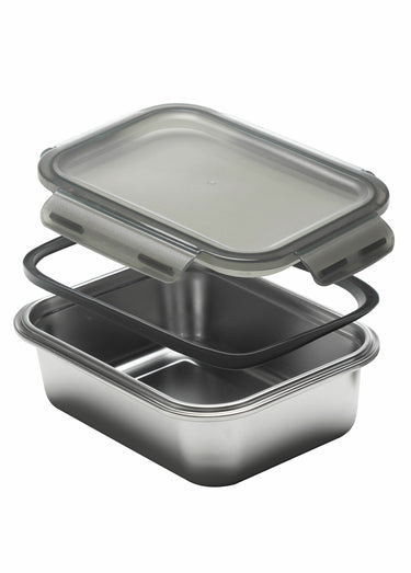 3 boites rectangulaires inox Argent
