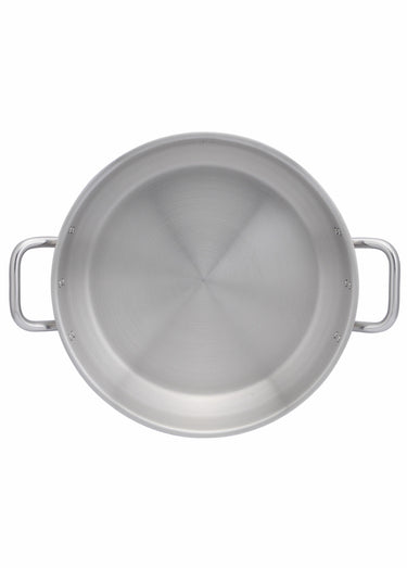 Marmite inox 38cm Pro + couvercle Argente