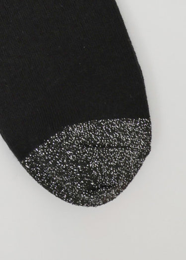 Lot de 3 Chaussettes pointes et talons fantaisie Noir