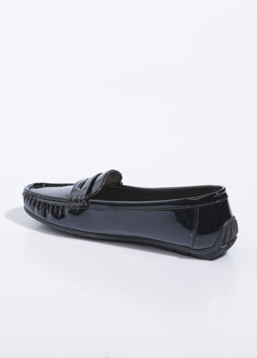 Mocassins vernis semelle antidérapante Vernis Noir
