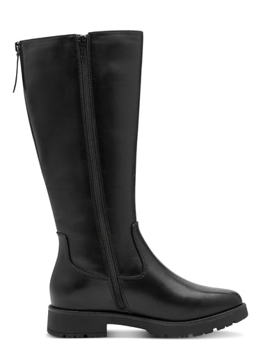 Bottes hautes plates semelle antidérapante Noir
