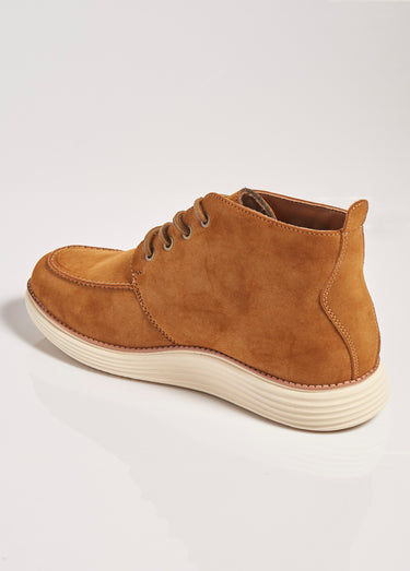 Chaussures montantes style Desert boots Camel