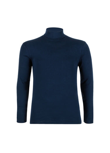 T-shirt homme à col roulé Marine