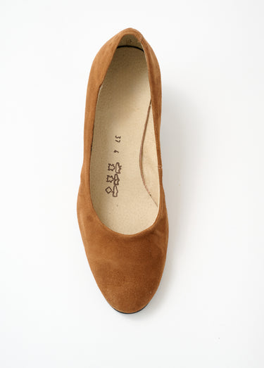 Escarpins cuir bout rond largeur confort Marron