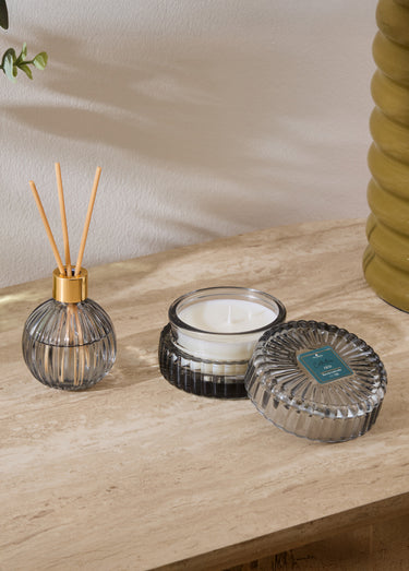 Coffret Senteur : bougie + diffuseur Blanc