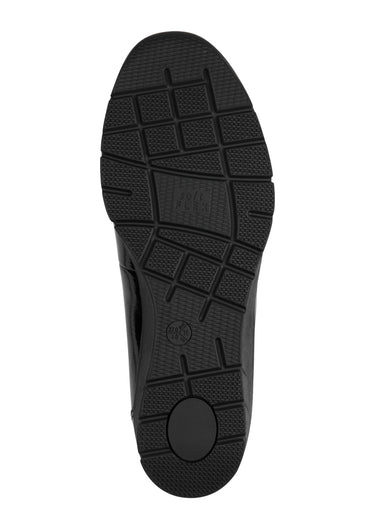 Mocassins vernis compensés à glands Noir