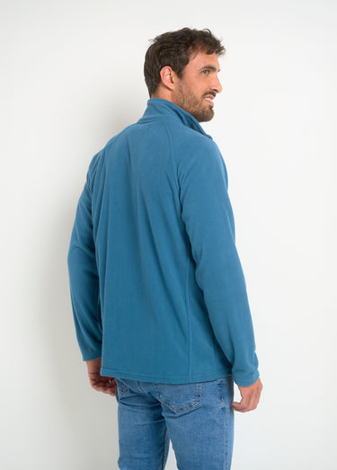 Veste polaire chaude avec col montant Bleu Petrole