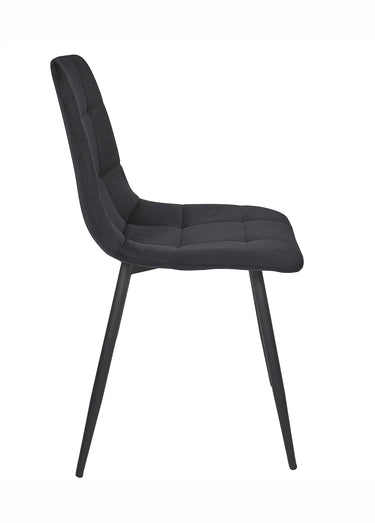 Set 4 Chaises MATEO Noir