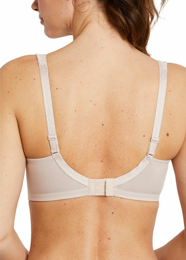 Soutien-gorge avec armatures tulle brodé Poudré