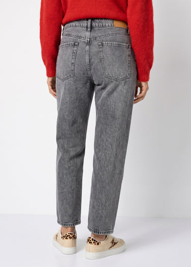 Jean resserré coupe carotte, spécial PETITE Gris