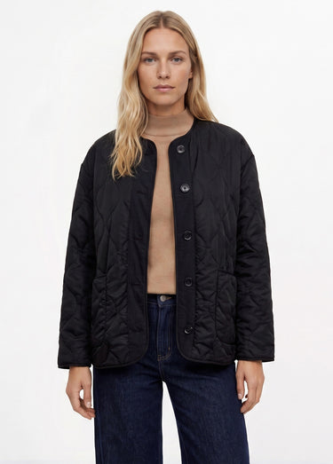 Veste manteau matelassée réversible avec une face motif léopard Léopard noir