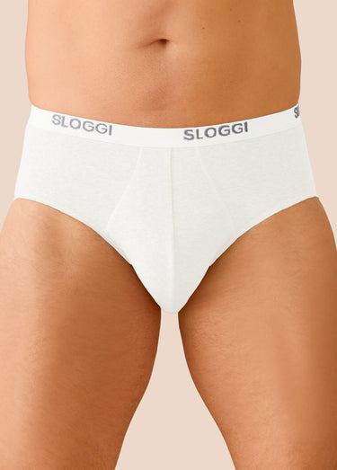 Slip midi fermé Blanc