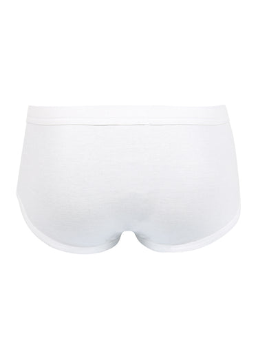 Slip pur coton homme Blanc
