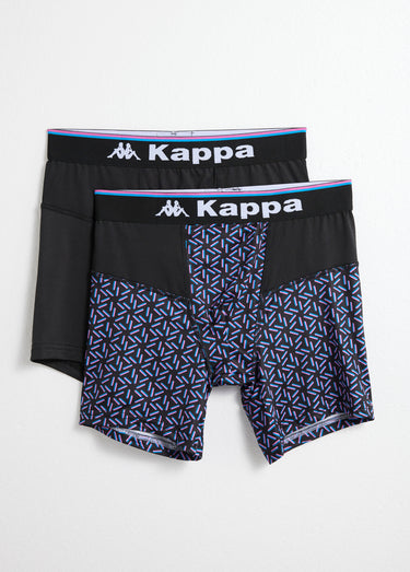 Boxers longs surpiqûres apparentes Noir