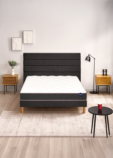 Matelas ferme en mousse anti_acariens, haut. 20cm Blanc