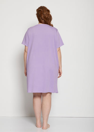 Chemise de nuit courte manches courtes Parme