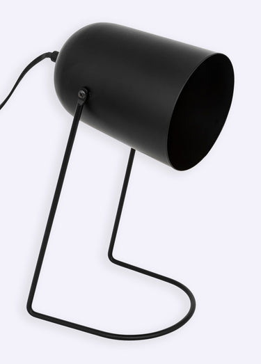 Lampe à poser épurée en acier, Faro Noir
