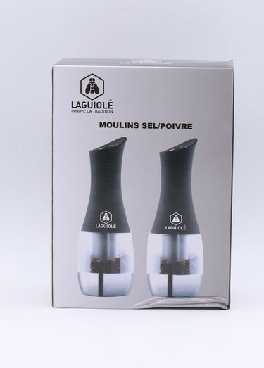 Moulin sel poivre électrique inox Aroma Inox / Noir