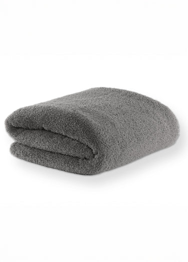Grand plaid chaud coral fleece 2m x 1,5m Gris