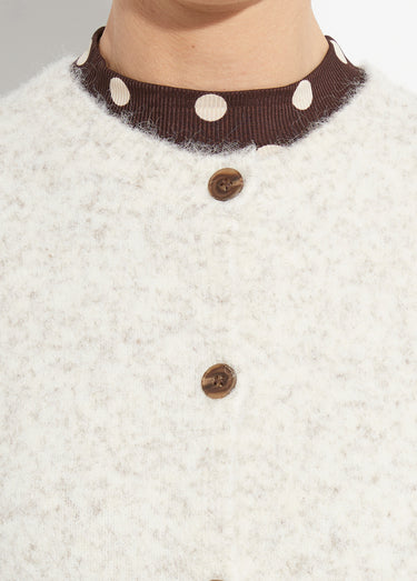 Gilet sans manches avec laine et alpaga Beige