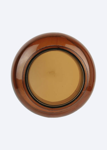 Bougie rétro parfumée en verre 25,5cm Marron