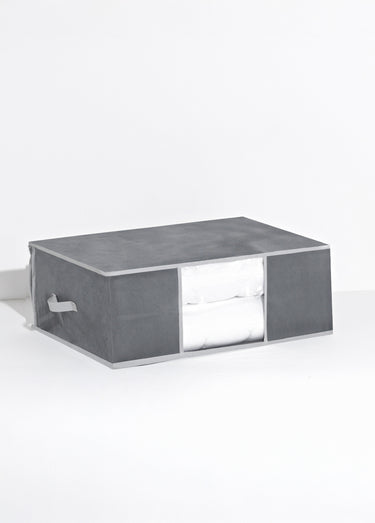 Housse de rangement zippée intissé Gris