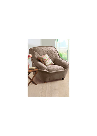 Housse préformée pour fauteuil ou canapé Taupe