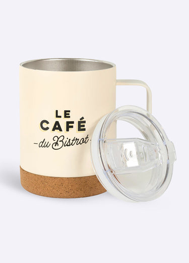 Mug de transport isolant, base liège Beige