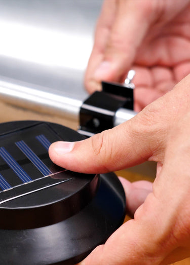 Lampes solaires pour gouttière à fixer Noir