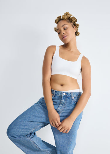 Brassière invisible microfibre Blanc