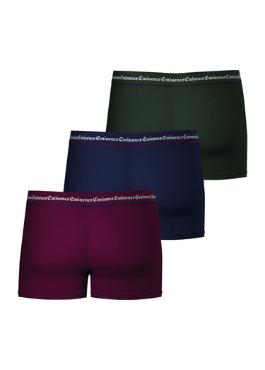 Boxers unis pour homme, Business Bordeaux/Marine/Vert