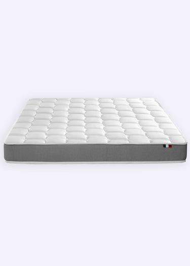 Matelas mousse haute résilience ferme, haut. 17/18cm Blanc