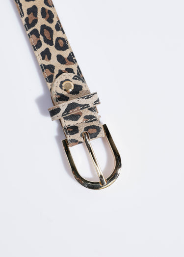 Ceinture en cuir motif léopard Leopard