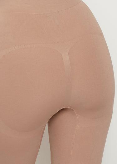 Short gainant sans coutures Beige