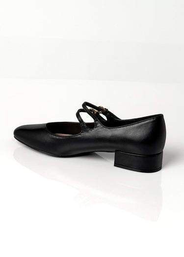 Ballerines babies à brides, simili cuir Noir