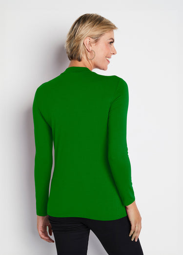 Sous-pull extensible col montant Uni Vert