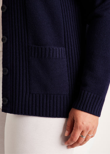 Veste gilet court épais Marine