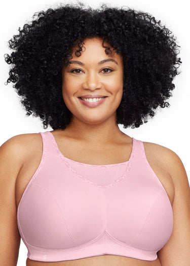 Brassière Sport anti-rebondissements Rose guimauve