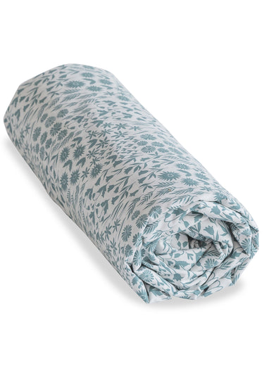 Drap housse percale de coton, Prairie Vert