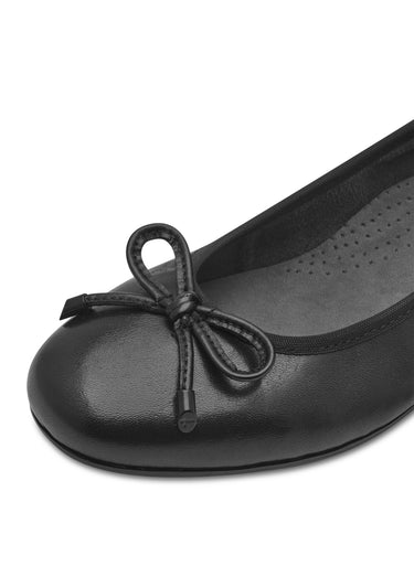 Ballerines cuir semelle plate antidérapante Noir