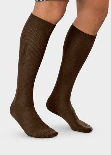 Mi-bas sans compression chauds - lot de 2 paires Marron lot de 2