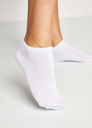 Socquettes discrètes avec coton Blanc Lot3