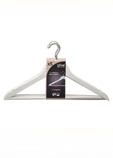 Cintres en bois, clair Blanc