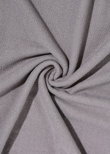 Coupon tissu fausse fourrure, Doudou Gris Clair